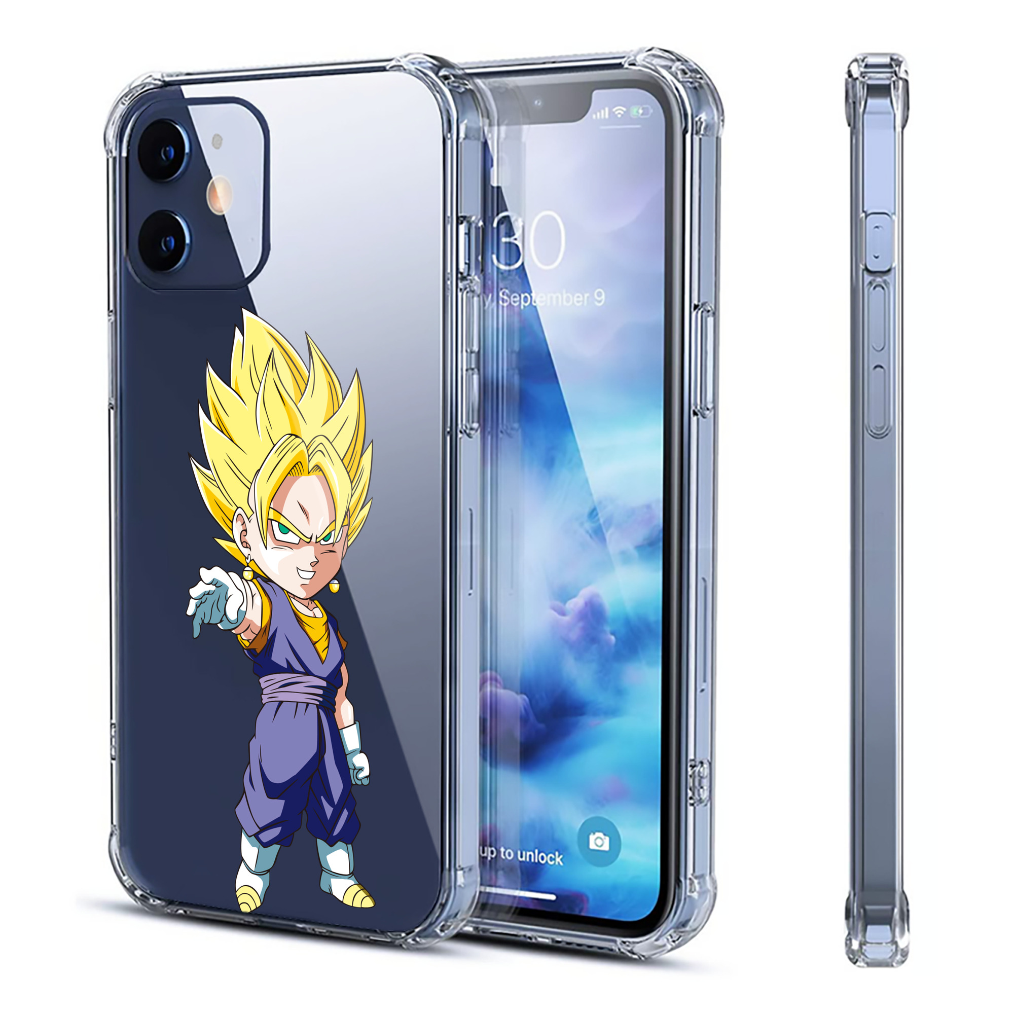 （画像用） ドラゴンボール ベジット DRAGON BALL Vegetto 【iPhone 12シリーズ対応】透明スマホケース（クリアソフトケース）